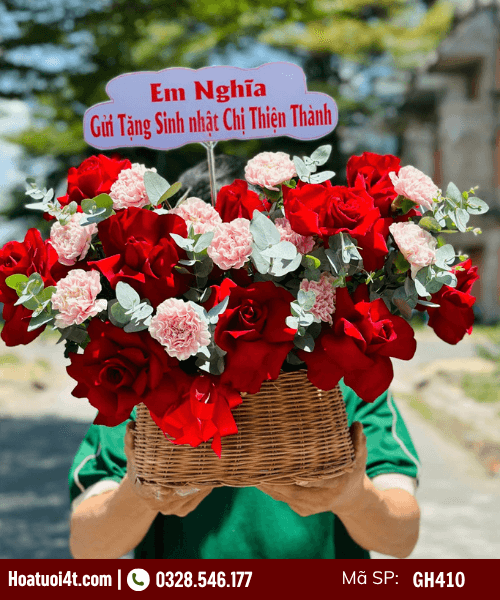 Giỏ hoa khai trương nhỏ