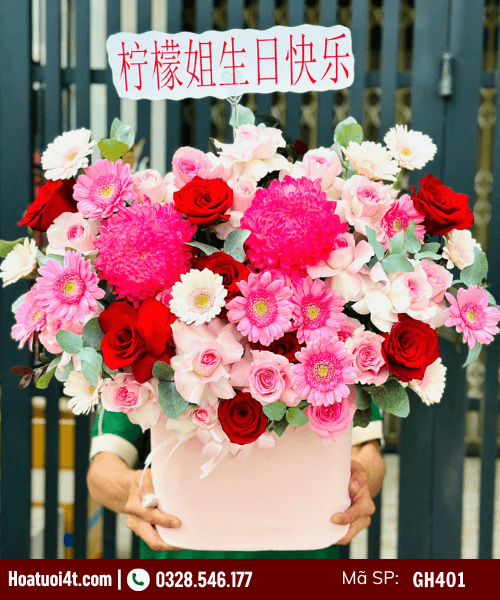 Giỏ hoa tặng sinh nhật