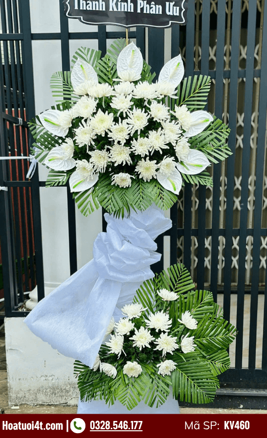 Hoa tang lễ màu trắng