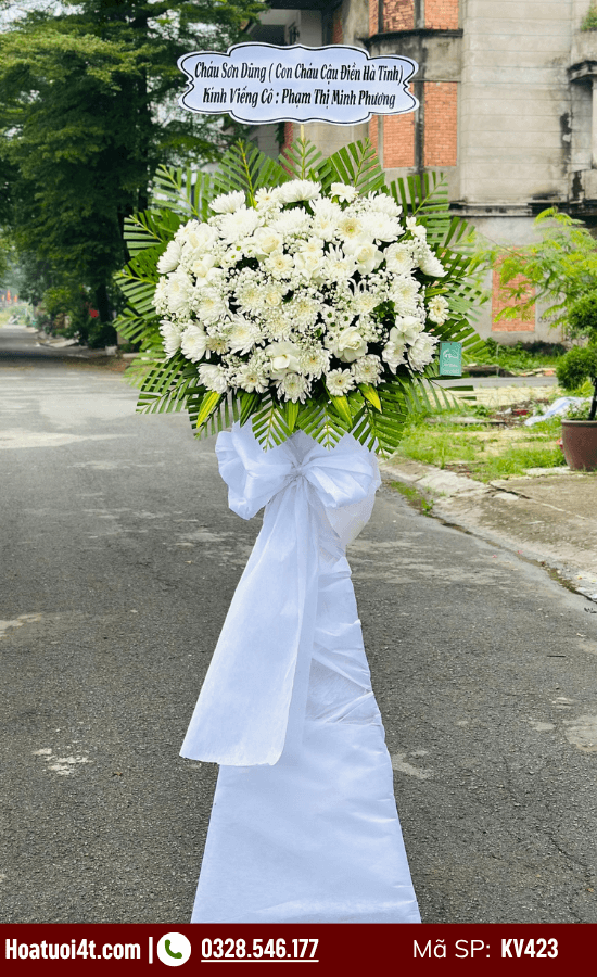 Hoa viếng cúc trắng
