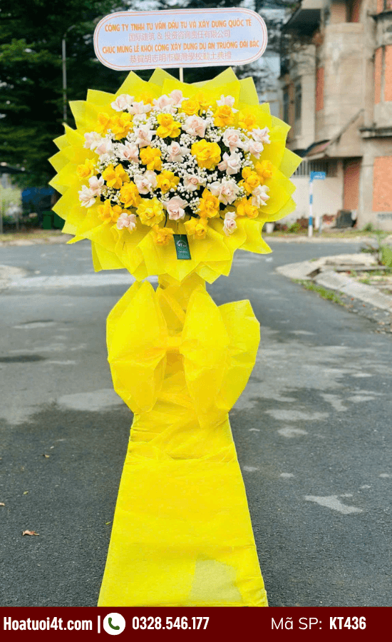 Kệ hoa chúc mừng khai trương salon
