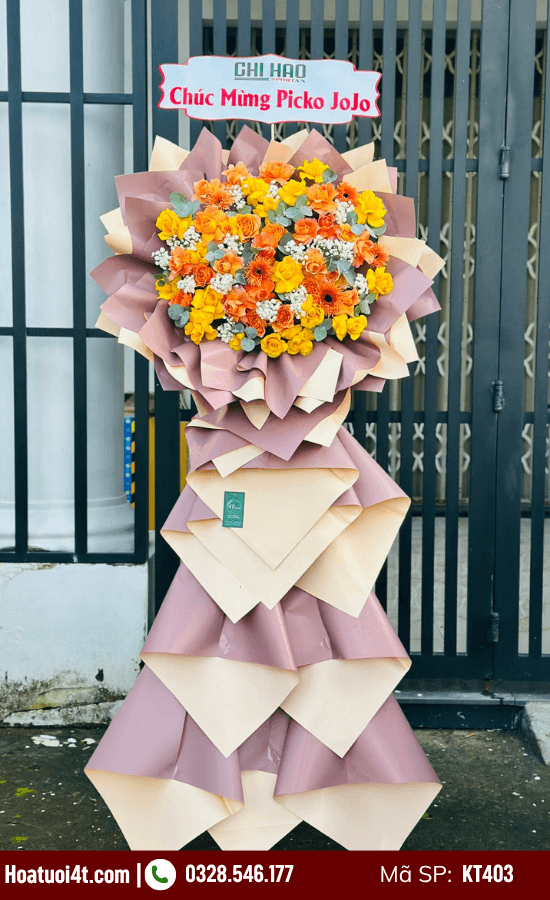 Kệ hoa khai trương 1 tầng