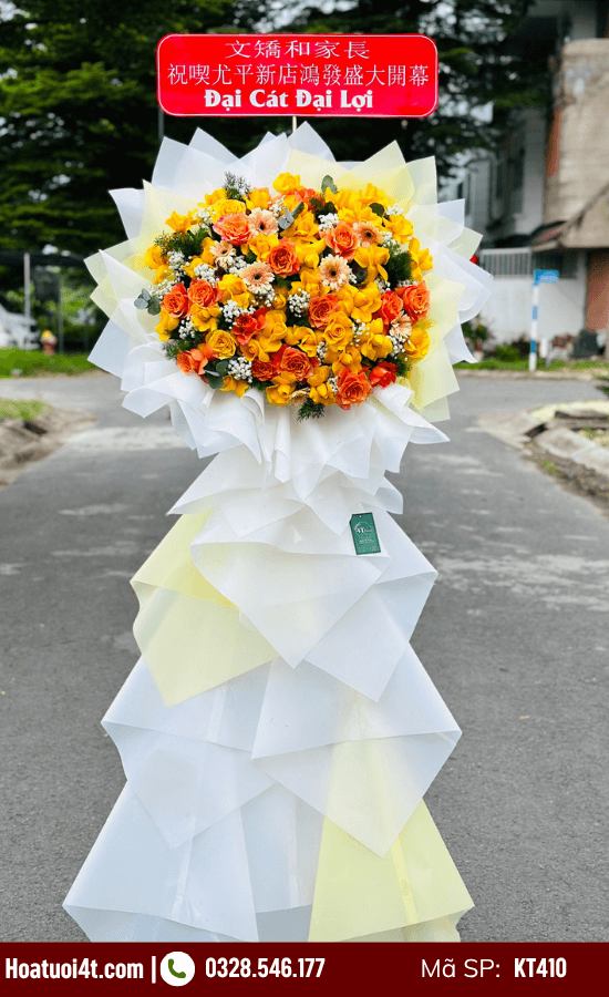 Kệ hoa khai trương rực rỡ