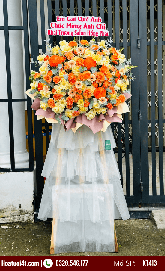 Kệ hoa khai trương tặng đối tác