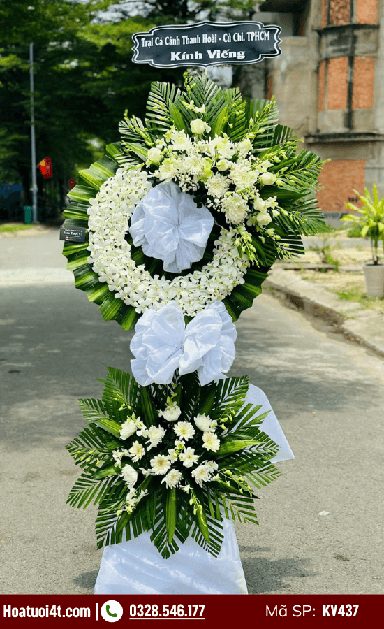 Vòng hoa tang lễ đẹp rẻ