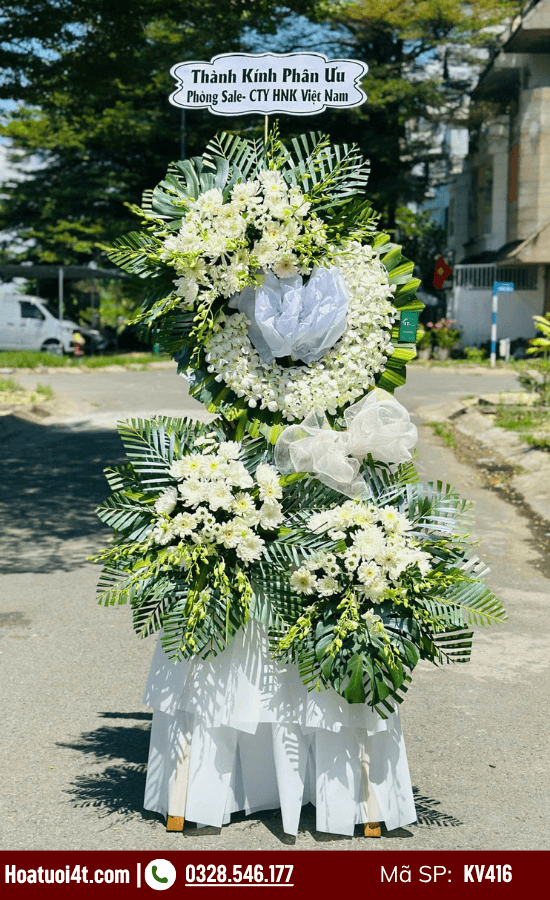 Vòng hoa tang lễ sang trọng